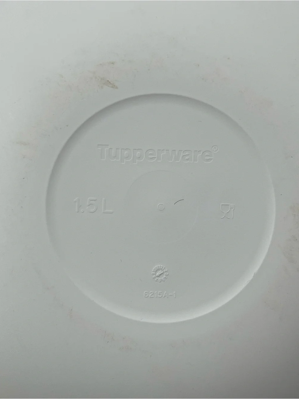 Tupperware Allegra Radiance Orange &  White 1.5L Storage Bowl with Lid